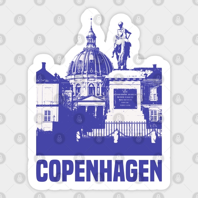 Copenhagen Sticker by Den Vector